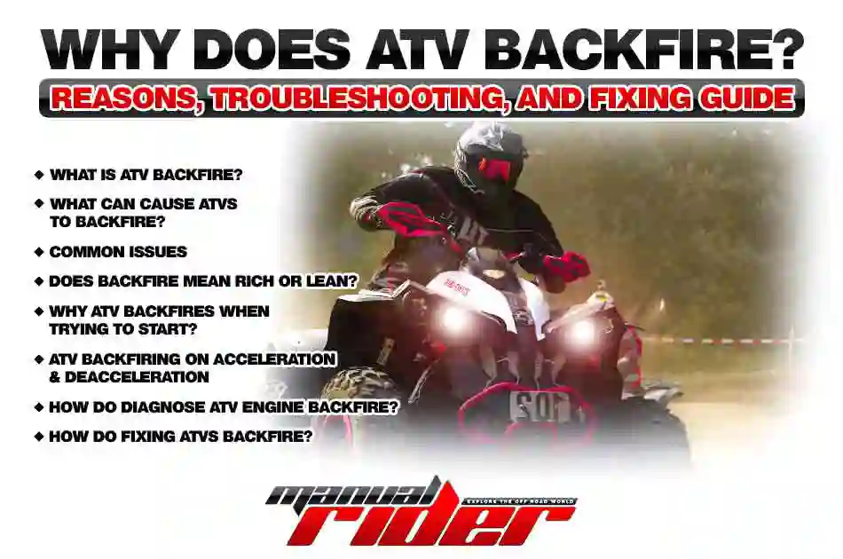 How to Diagnose and Fix a Backfiring ATV