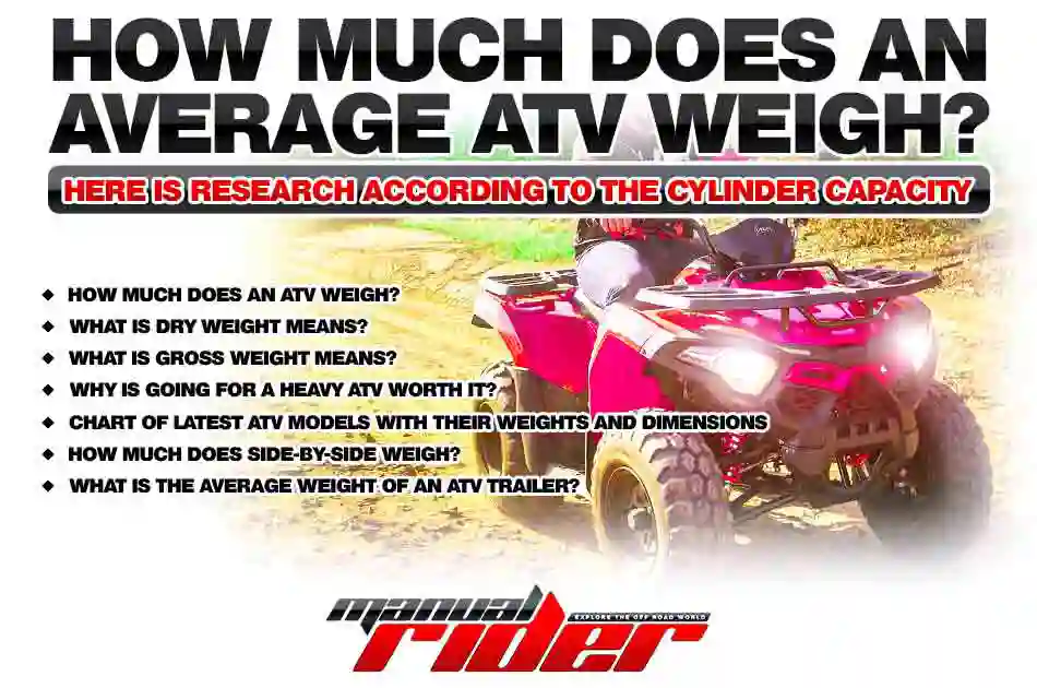 How much does an average ATV weight