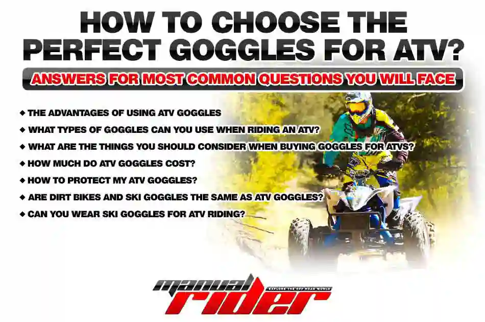 How to choose a perfect match ATV goggles for Yourself