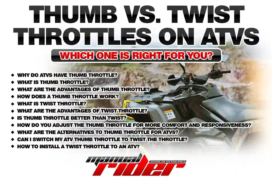 Thumb vs. Twist Throttles on ATVs Which One is Right for You? Manual